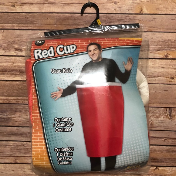 red solo cup costume one size halloween